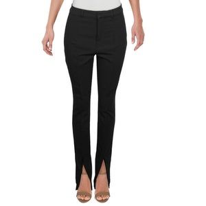 Danielle Bernstein slit front black pants